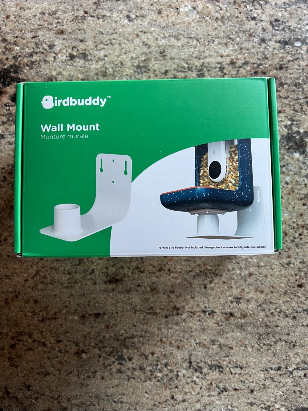 White Wall Mount for Smart Bird Feeder
